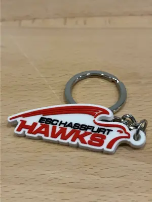 Schlüsselanhänger Hawks rot-weiss