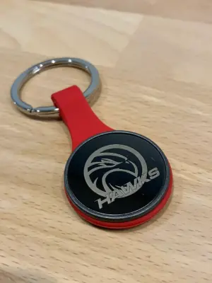 Schlüsselanhänger rund (schwarz)